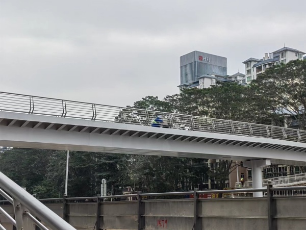 漫步惠城區(qū)天橋上，體驗不銹鋼護欄的現代化應用